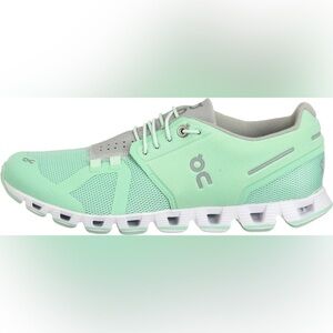 On Running Women's Athletic Shoes in Mint and Gray